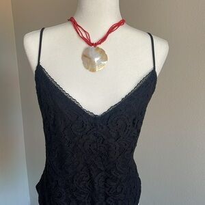 Forever 21 Black Sleeveless Lace Bodysuit Size 3X